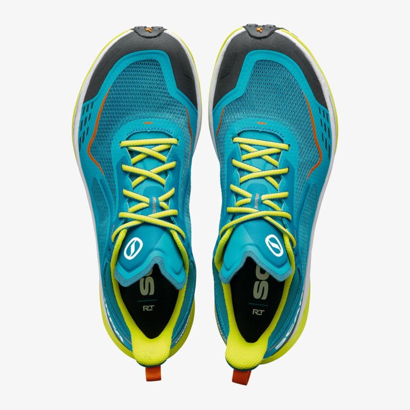 Scarpa Golden Gate Kima Rt trail shoes - lake blue/lime Odzież militarna/Buty Your Sports Performance
