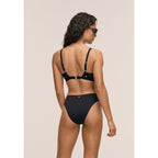 CASALL Overlap Bikini Top Black