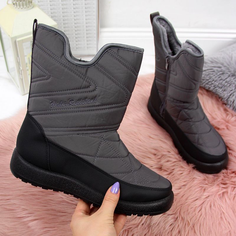Gray NEWS W EVE309B waterproof snow boots Footwear/Outdoor/News Your Sports Performance