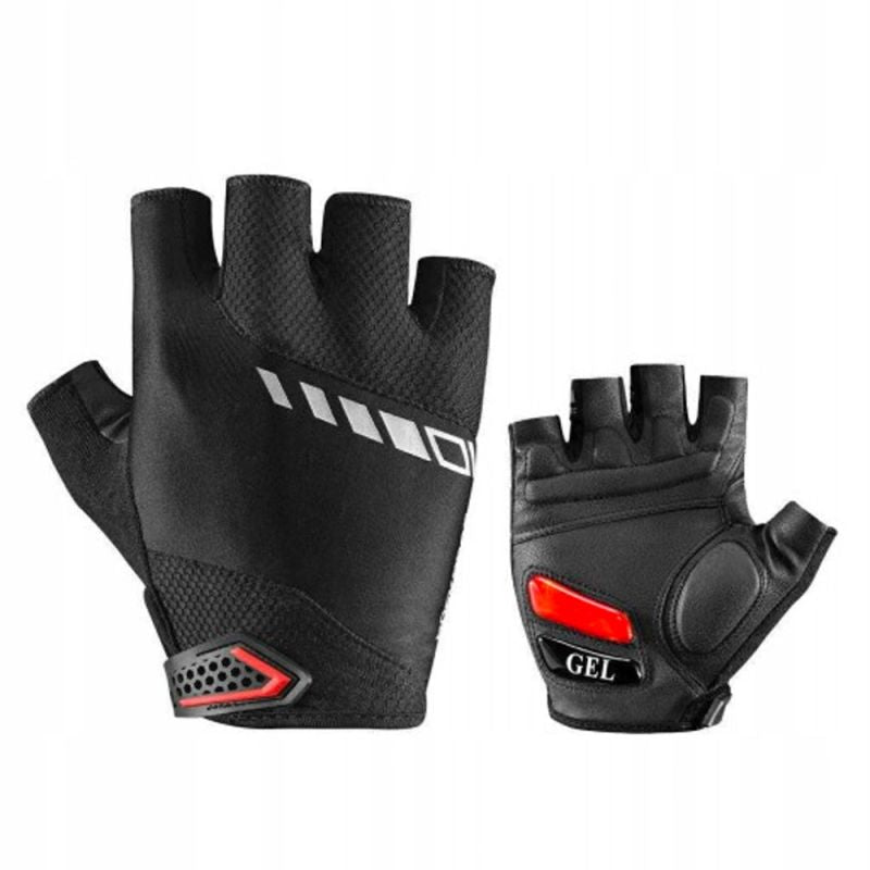 Rockbros S143-BK M cycling gloves with gel inserts - black Rockbros