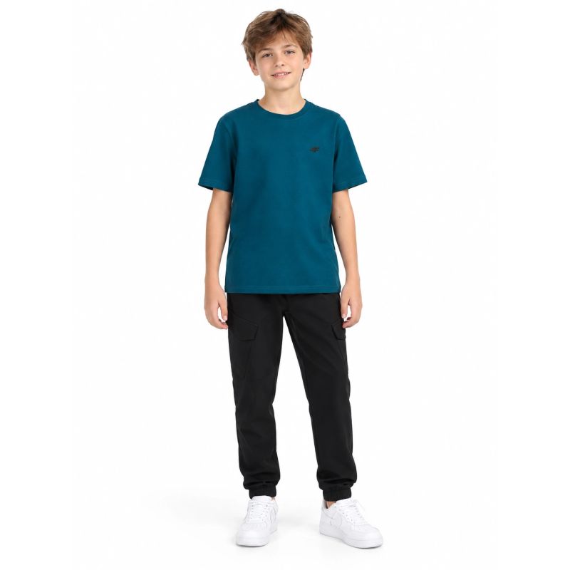 Boy's cotton T-shirt 4F 4FJWAW26TTSHM3507-40S