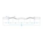 Olympic bar 120cm with clamps lock jaw blac GOL160 Accessories/Training equipment Your Sports Performance