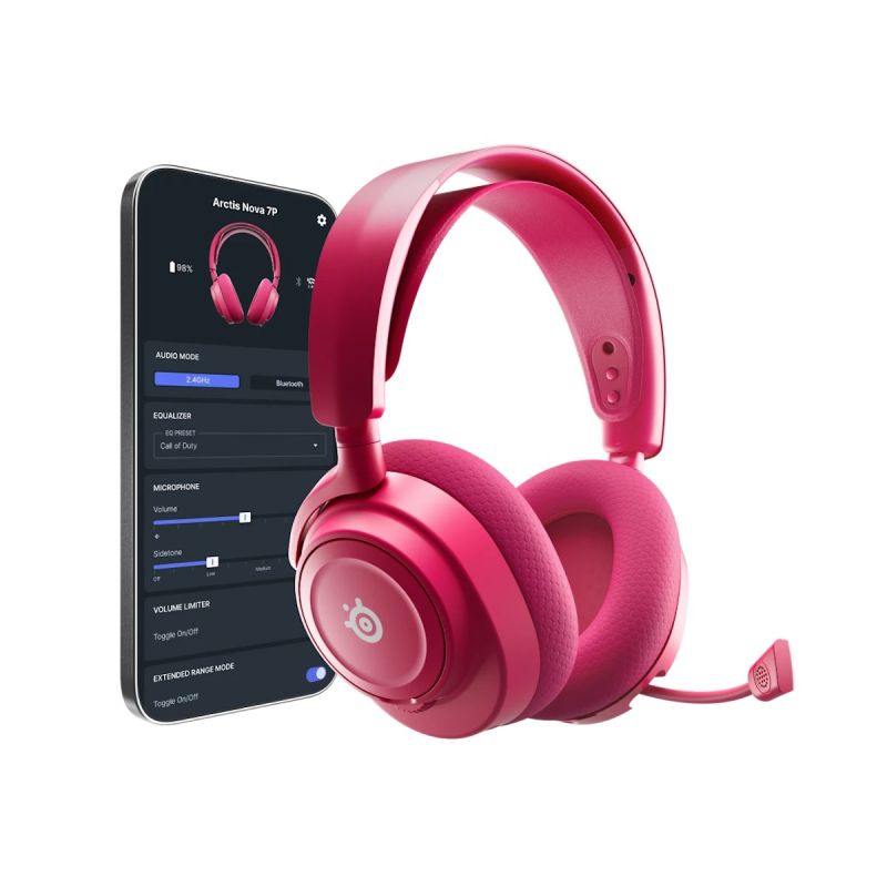 Steelseries Arctis Nova 7P Gen 2 Headphones, Magenta Gaming PC/Słuchawki Your Sports Performance