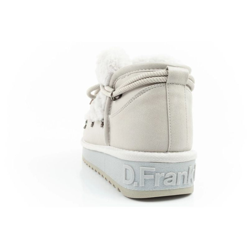 D.Franklin women's winter snow boots, fashionable fur lining, gray D.Franklin