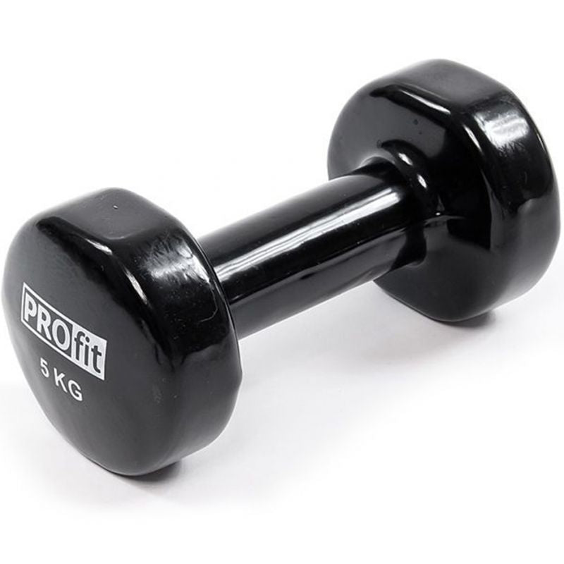 Vinyl dumbbell Profit 5kg black DK 4102 Accessories/Training equipment Your Sports Performance