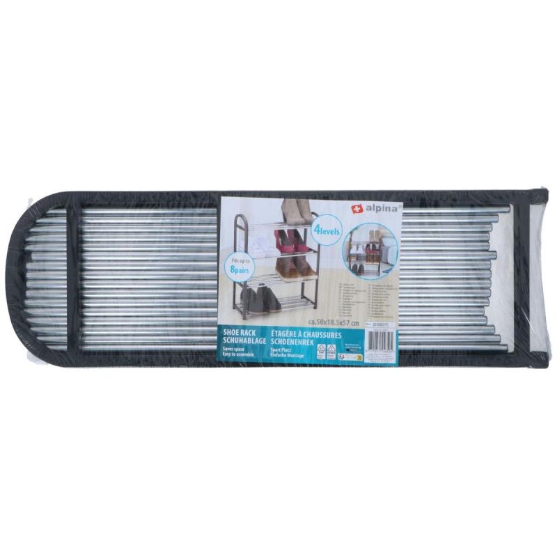 SHELVES SHOE RACK 4 LEVELS ALPINA Footwear Your Sports Performance