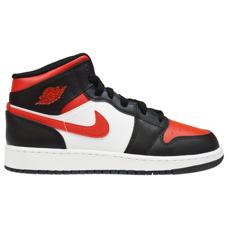 Air Jordan 1 Mid GS Fire Red Basketball Shoes - 554725-079 Obuwie/Buty na co dzień Your Sports Performance