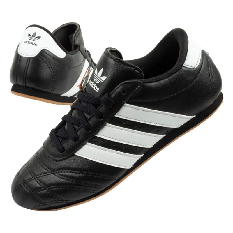 Adidas women's sports shoes Taekwondo Lace black fashionable leather adidas