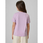 Girls' regular printed T-shirt 4F 4FJRAW26TTSHF4326-052S