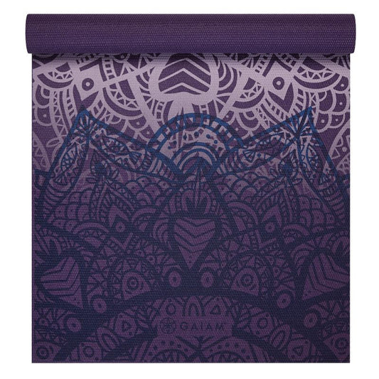Gaiam Purple Lattice Yoga Mat 4 mm 64747 Accessories/Training equipment Your Sports Performance