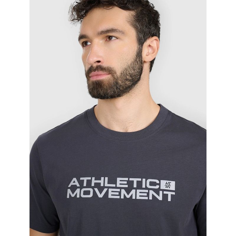 Men's regular printed T-shirt 4F 4FRAW25TTSHM3384-22S 4f