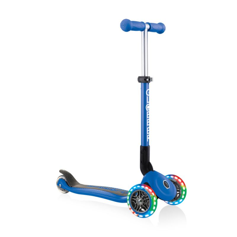 3-wheel scooter Globber Foldable Lights Navy Blue Jr 437-100 Accessories/Skating/Hulajnogi Your Sports Performance