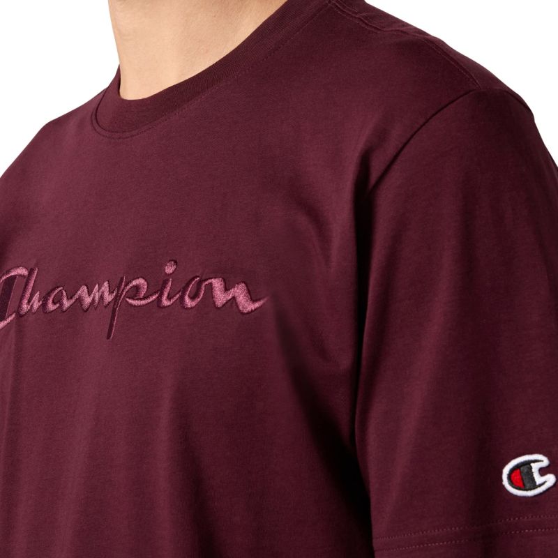 Men's Champion SS Tee Burgundy 220273 RS522 In preparation Your Sports Performance