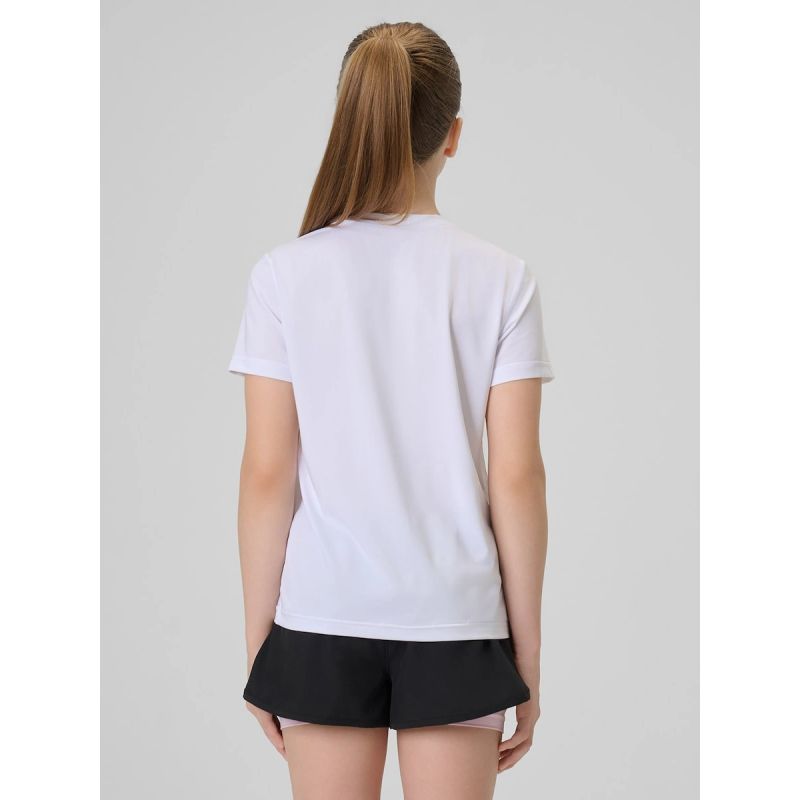 Girls' quick-drying sports T-shirt 4F 4FJRSS26TFTSF2388-10S