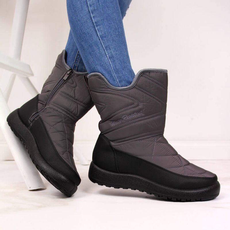 Gray NEWS W EVE309B waterproof snow boots Footwear/Outdoor/News Your Sports Performance