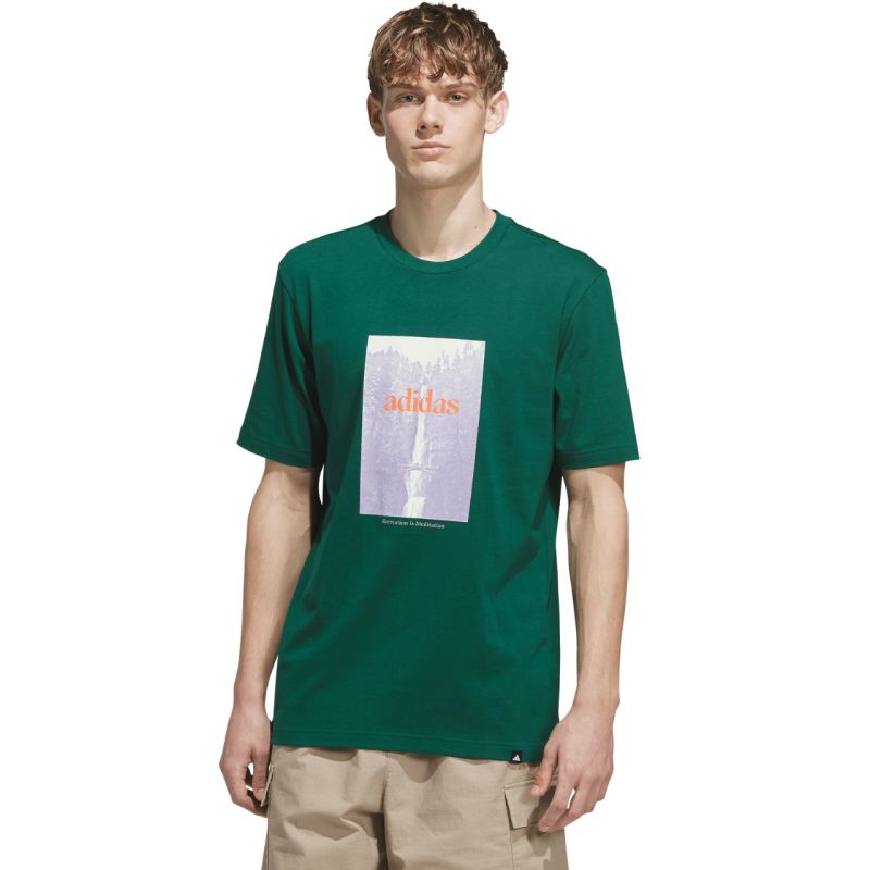 adidas Waterfall Graphic Men's T-Shirt Green KS2173