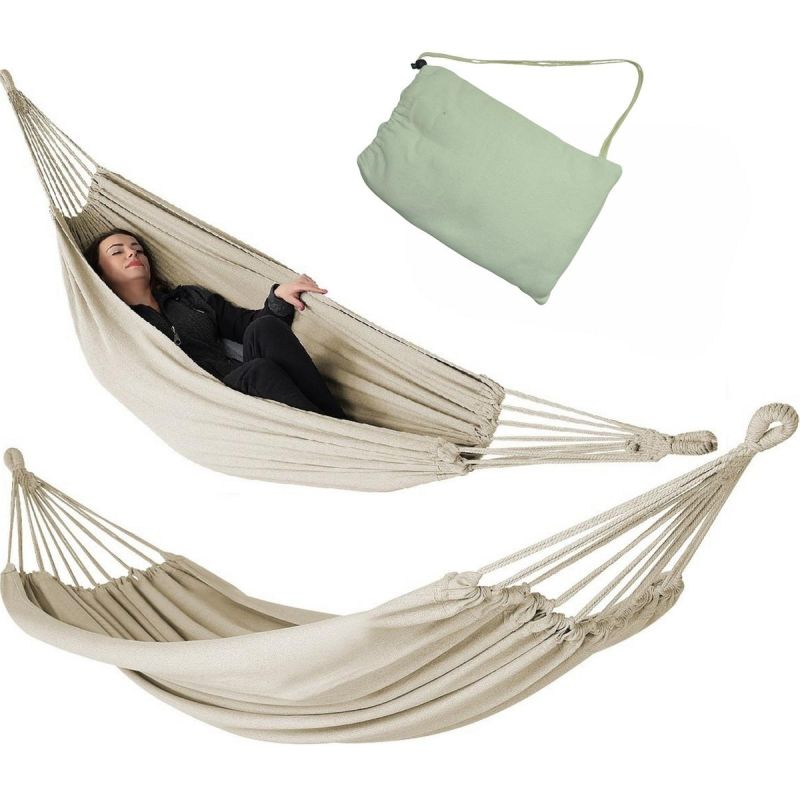 GARDEN HAMMOCK FOR 1 PERSON 200X100CM WITH ECRU COVER 1065427 Home and Garden/Garden Your Sports Performance
