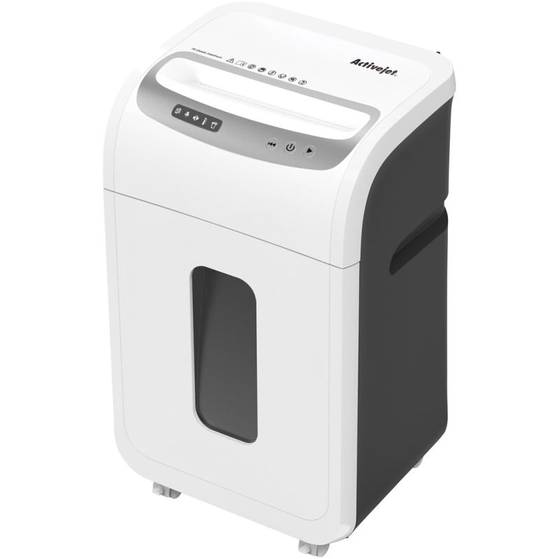 Activejet ASH-1602M shredder, P-5, 28 l, 2x14 mm shreds, 16 sheets, white Urządzenia biurowe/Niszczarki Your Sports Performance