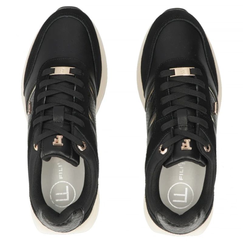 Women's leather shoes, sneakers, black Filippo DP7772 Filippo