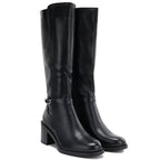 Sergio Leone KZ-14 black insulated high-heeled boots