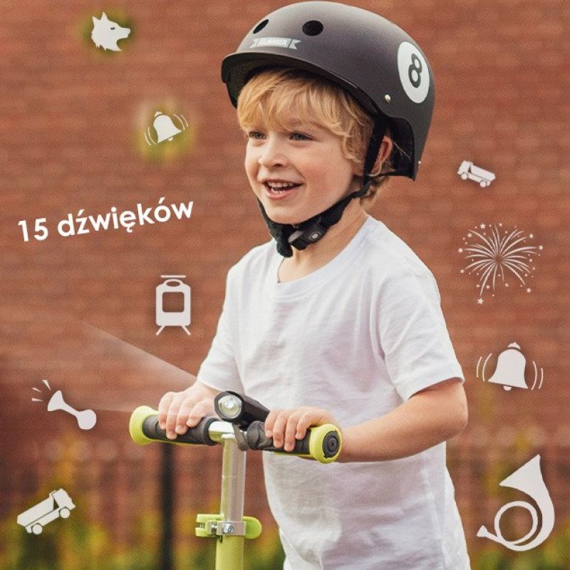 LED lamp + horn Globber Mini Buzzer 530-120 DE1 Accessories/Bicycle/Akcesoria rowerowe Your Sports Performance