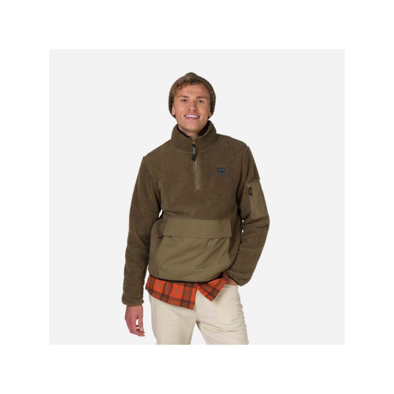 Rossignol Fleece Anorak Green Import z PMSport Your Sports Performance