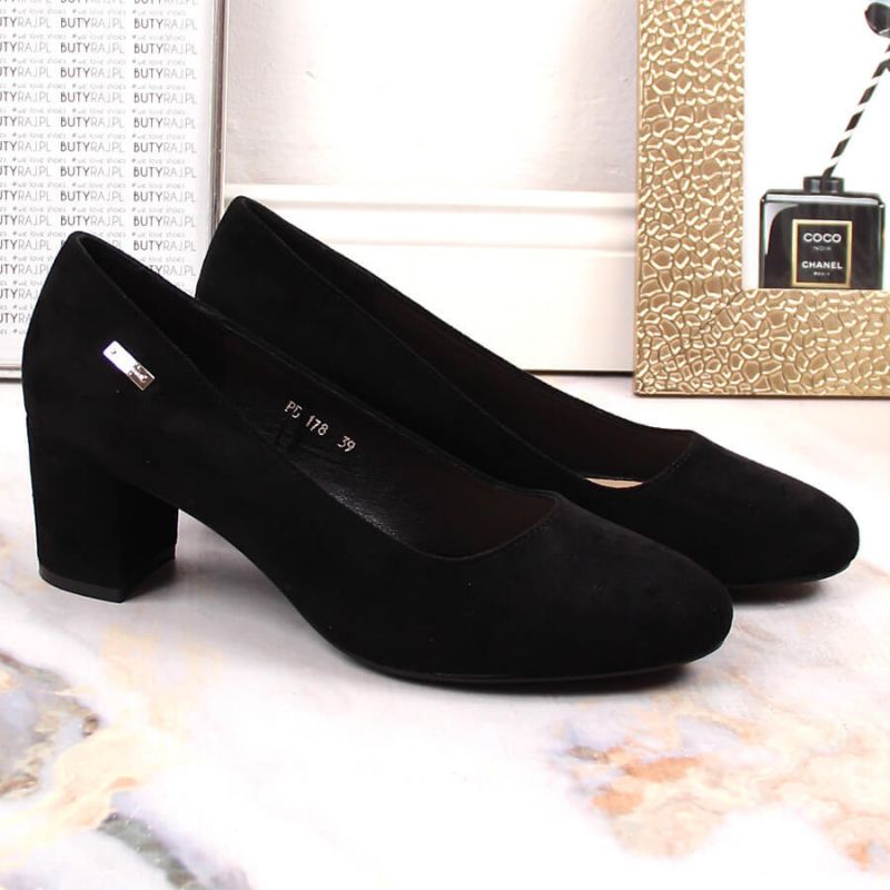 Suede high heel pumps Sergio Leone W SK314D black Footwear/Lifestyle/Sergio Leone Your Sports Performance