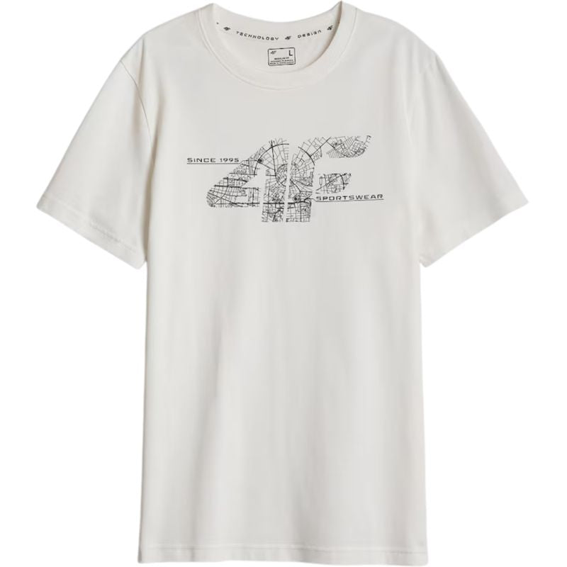 Men’s T-shirt 4F M3573 Off-White 4FWAW26TTSHM3573 11S