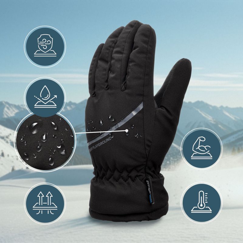 Meteor Hiemis XS winter gloves black Clothing Your Sports Performance