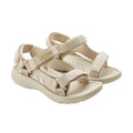 Lee Cooper women's shoes velcro sandals for summer on the beach, light beige cream Lee Cooper