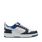 Puma Rebound V6 Lo Mid kids' shoes white and blue 393833 28 Puma