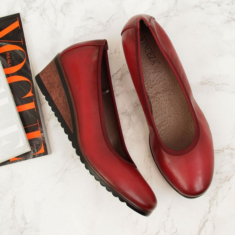 Red wedge pumps W Vinceza Footwear/Outdoor/Alpinus Your Sports Performance