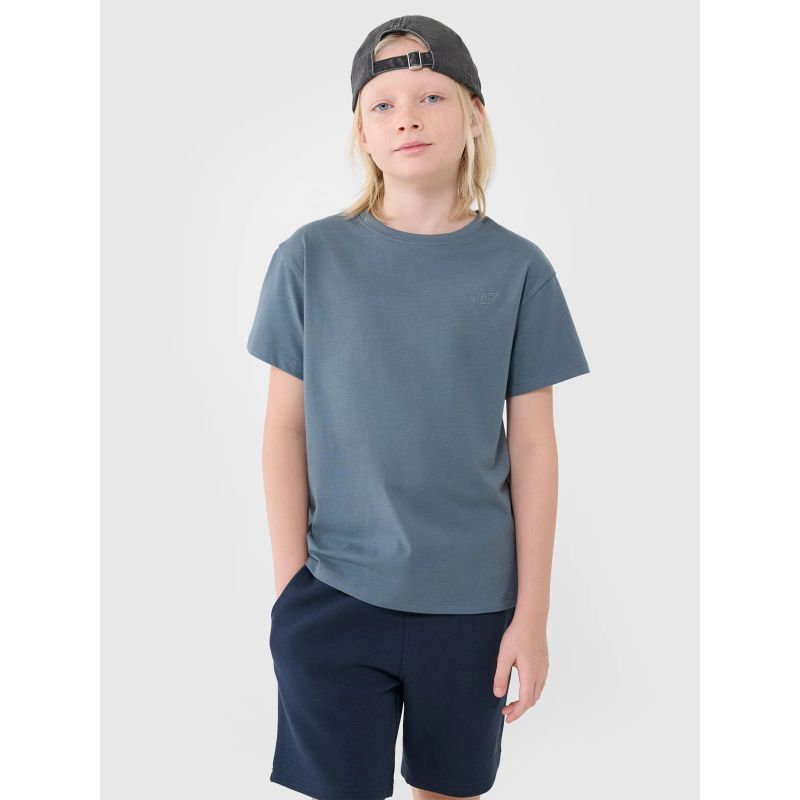 Boy's oversize plain T-shirt 4F 4FJWSS25TTSHM2324-46S *Kategoria tymczasowa Your Sports Performance