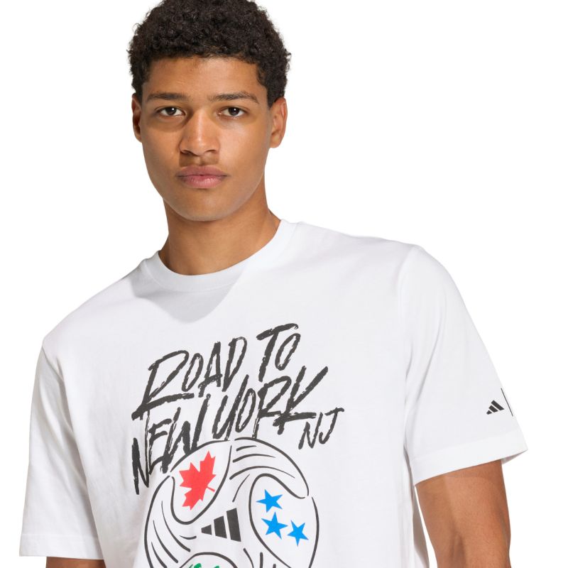 Men's adidas FIFA World Cup 26™ Road to NYNJ Graphic T-Shirt White KB2535