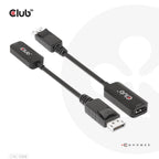 CLUB3D CAC-1088 Cable Adapter 0.21m DisplayPort HDMI Black Kable i adaptery/Adaptery, przejściówki Your Sports Performance