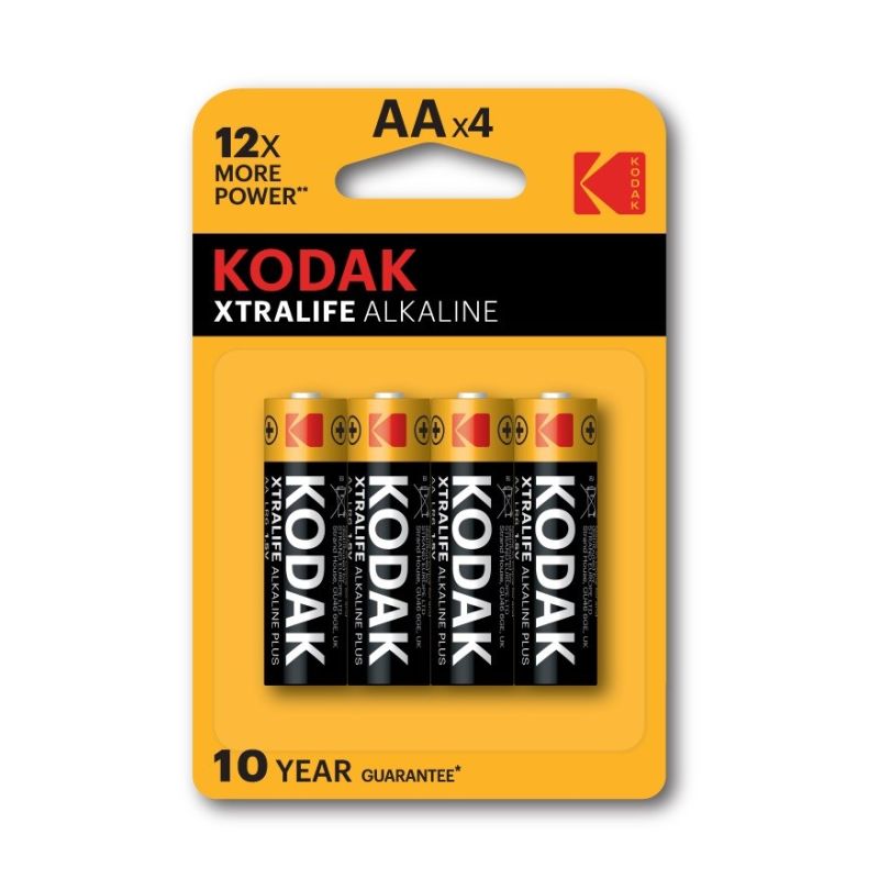 KODAK XTRALIFE ALK.LR6 ALKALINE BATTERIES BLISTER [SET=4PCS] Baterie, akumulatorki i ładowarki/Baterie Your Sports Performance