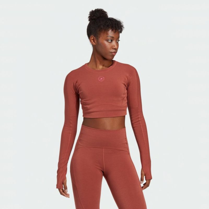 T-shirt adidas by Stella McCartney Truestrengh Crop Longsleeve Top W HR2196 Clothing/Training Adidas