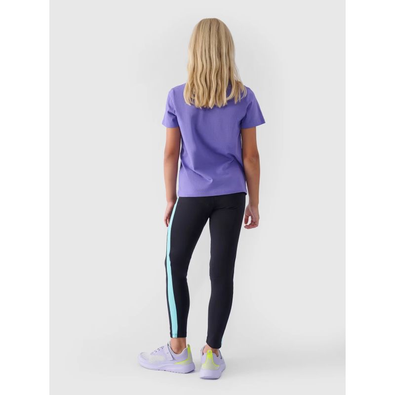 Girls' knitted leggings 4F Junior 4FJWAW24TTIGF170-20S *Kategoria tymczasowa Your Sports Performance