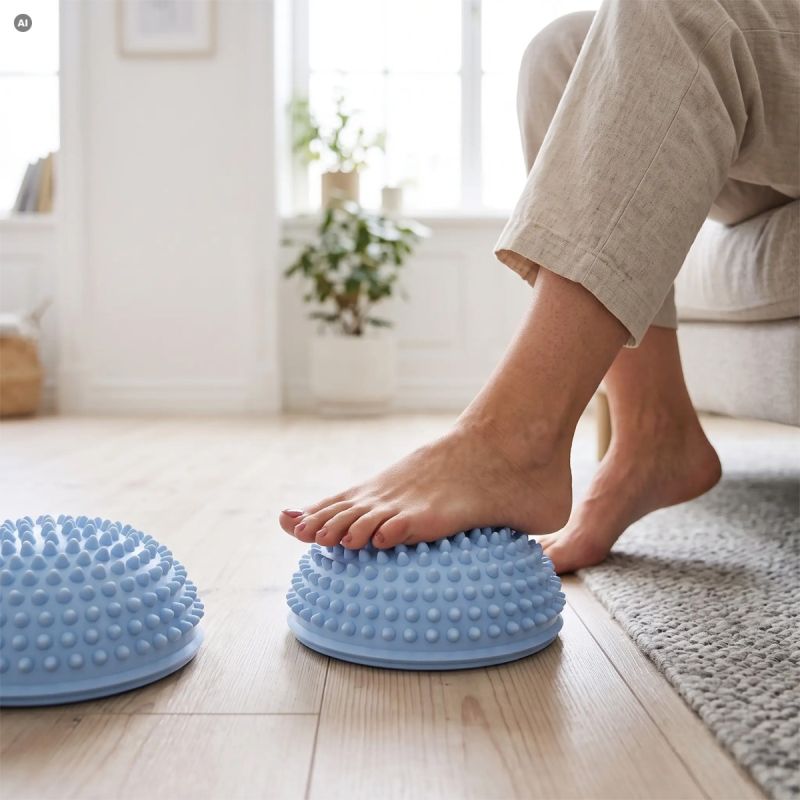 Sensory Half Balls for Balance Training, 2 pcs, Spokey SPIKE
