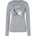 SUPER.NATURAL W ALPES LS Long-Sleeve Top Grey