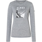 SUPER.NATURAL W ALPES LS Long-Sleeve Top Grey