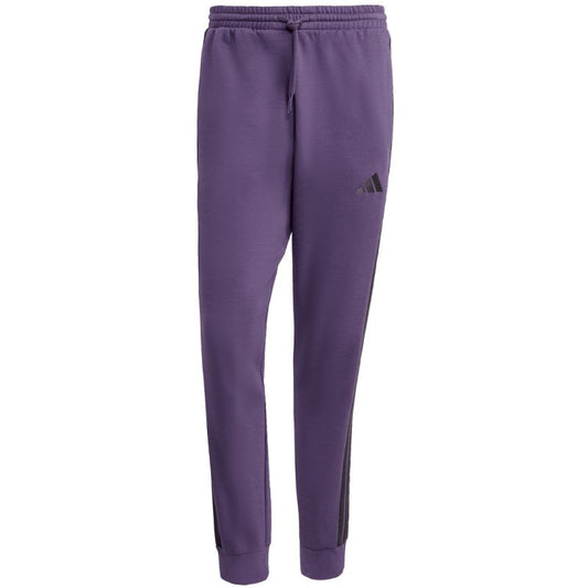 Men's adidas Essentials 3-Stripes Fleece Pants Purple JX0750 In preparation Adidas