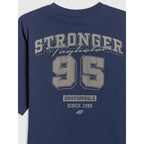 Boy's loose T-shirt with print 4F 4FJRSS26TTSHM3465-31S 4f