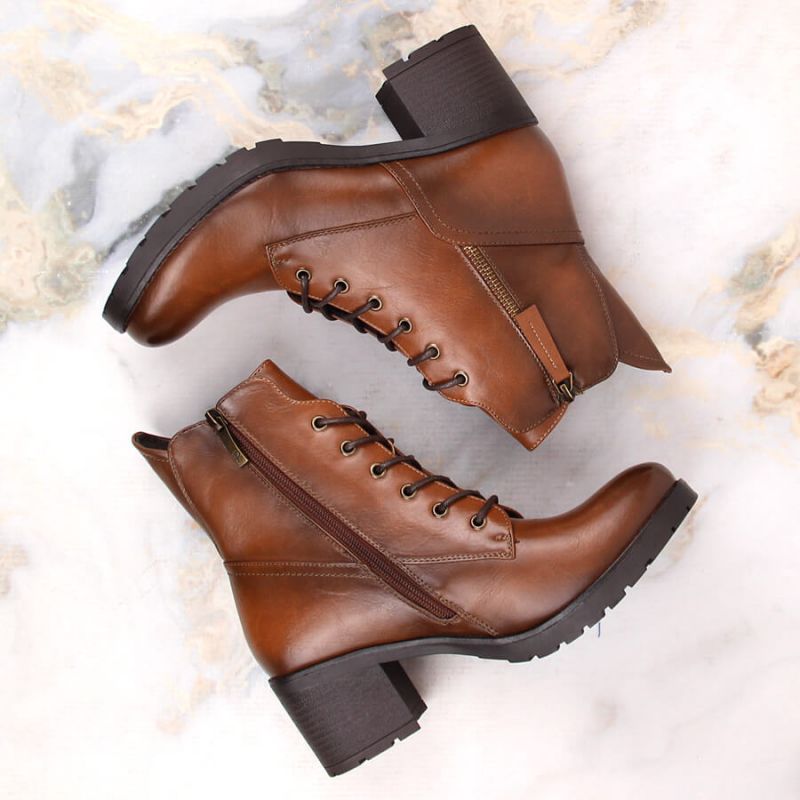 Potocki W WOL177B platform ankle boots in camel Footwear/Outdoor/Potocki Your Sports Performance