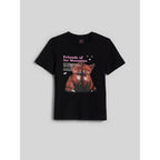 Girls' regular printed T-shirt 4F 4FJKAW26TTSHF4429-20S