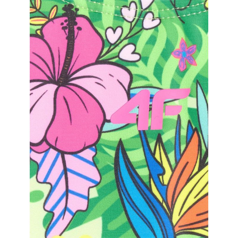Girls' one-piece swimsuit 4F 4FJRSS26USWSF145-92A
