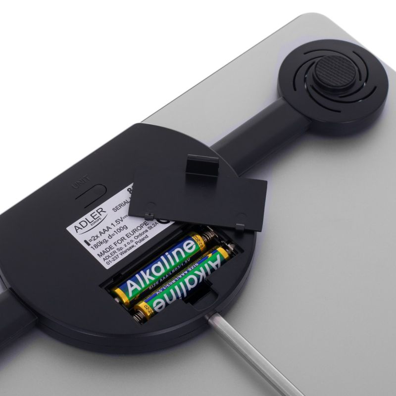 ADLER AD 8174s silver bathroom scale AGD - Produkty/Wagi łazienkowe Your Sports Performance