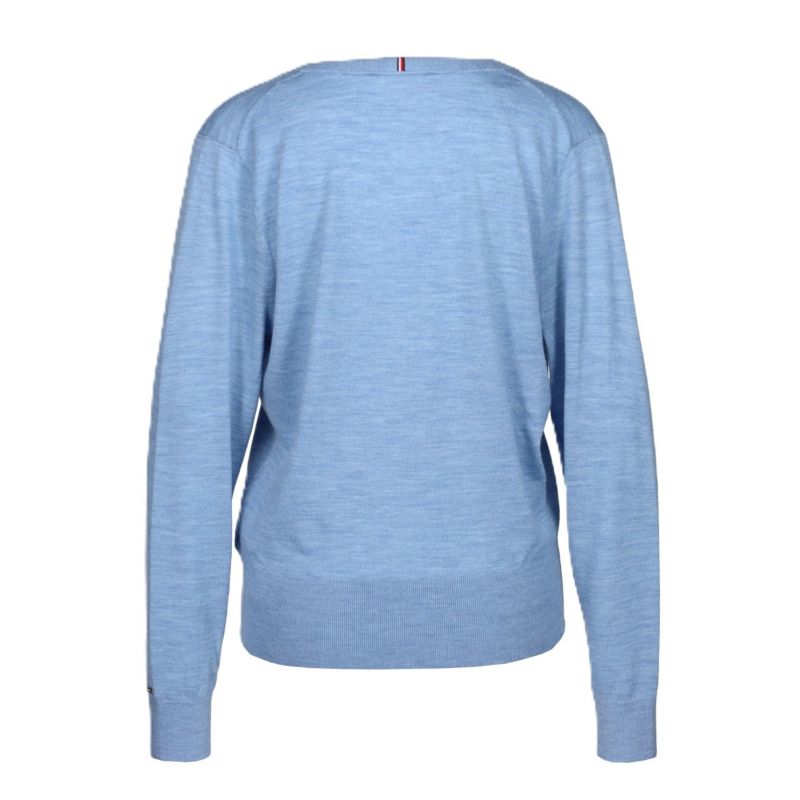 TOMMY HILFIGER WOMEN'S MERINO V-NK CARDIGAN In preparation Your Sports Performance