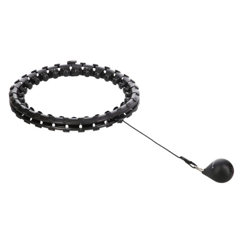 Plus size hula hoop HMS HHW12 with studs and weight, black In preparation Your Sports Performance