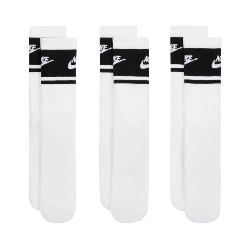 Nike Everyday Elevated Crew Socks 3 Pairs White and Black IM7949 901